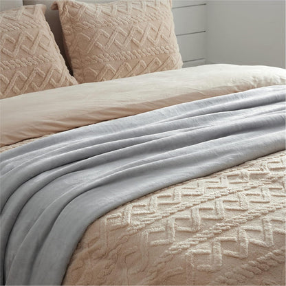 Bedsure GentleSoft Fleece Throw Blanket for Couch Grey - Lightweight Plush Fuzzy Cozy Soft Blankets and Throws for Sofa, Couch, Travel, Camping, 50x60 inches - Colors B
