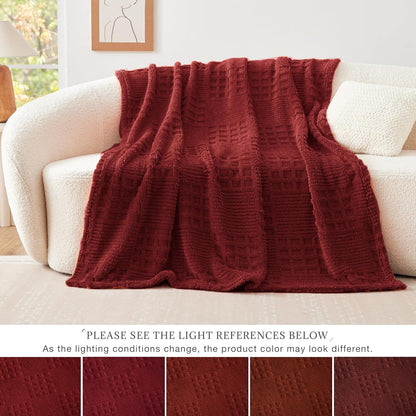 EXQ Home Fleece Throw Blanket for Couch or Bed - 3D Imitation Turtle Shell Jacquard Decorative Blankets - Cozy Soft Lightweight Fuzzy Flannel Blanket Suitable for All Seasons(50"×60",Beige)
