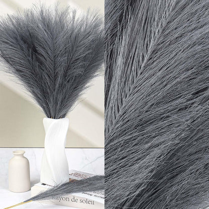 30pcs Pampas Grass Decor,21" Artificial Pompous Grass Bulk,Small Vase Filler Pompas Grass for Home Wedding Living Room Wall Party Decoration (Beige,Light Brown, 21 Inch 30 Pcs)