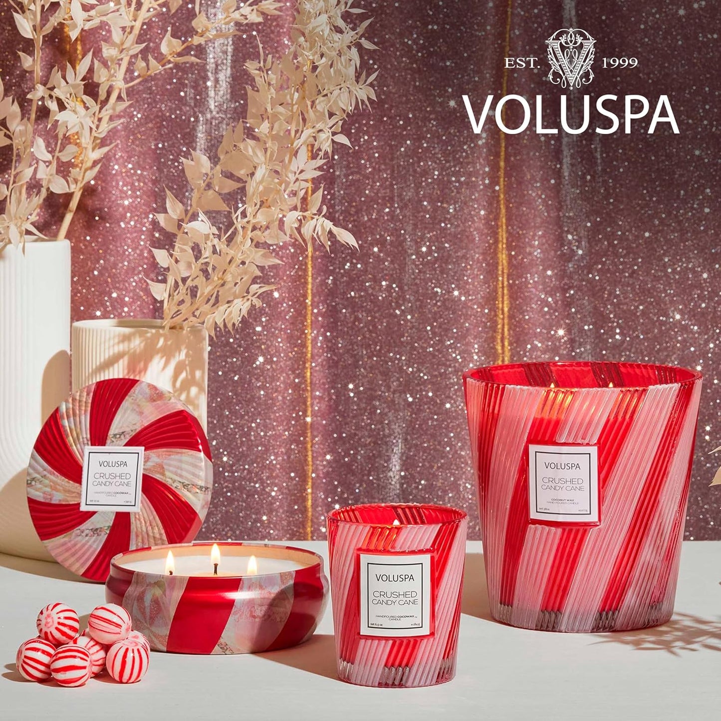 Voluspa Baltic Amber Candle, 18 oz, Coconut Wax Blend, Scented Candles for Home, 100 Hour Burn Time, Candle Jar