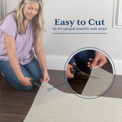 Veken Non Slip Rug Pad Gripper 8 x 10 Feet Extra Thick Pads for Any Hard Surface Floors, Keep Your Rugs Safe and in Place, Under Carpet Anti Skid Mat - Colors A
