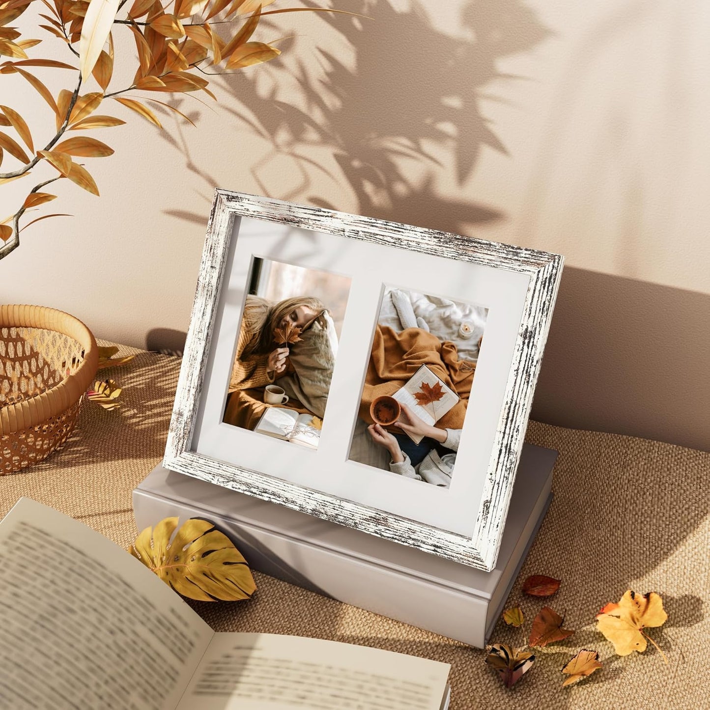 Vittanly 11x14 Collage Picture Frame, Displays 5Pcs 4x6 Pictures with Mat or 1Pcs 11x14 without Mat for Wall Mounting, Picture Frames Collage Wall Decor in Black, 1 Pack