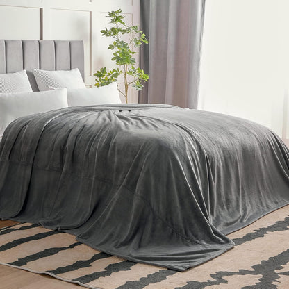 BEDELITE Fleece Blanket Black Throw Blankets for Couch & Bed, Luxury Plush Cozy Fuzzy Blanket 50x60 inches, Super Soft Warm Lightweight Throw Blanket for Travel Camping - Colors B