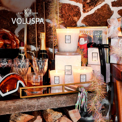 Voluspa Baltic Amber Candle, 18 oz, Coconut Wax Blend, Scented Candles for Home, 100 Hour Burn Time, Candle Jar