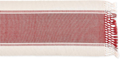 DII Dobby Stripe Woven Table Runner, 13x72-inch, French Blue