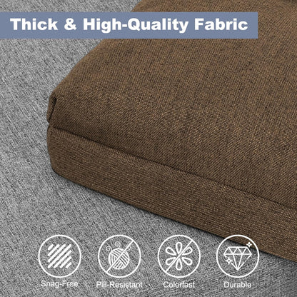 baibu 40 Inch Dual-Layer Patent Design Memory Foam Bench Cushion, Non-Slip Indoor Bench Cushion Standard Size Foam Pad with Machine Washable Cover (Dark Grey, 40x16x3in)