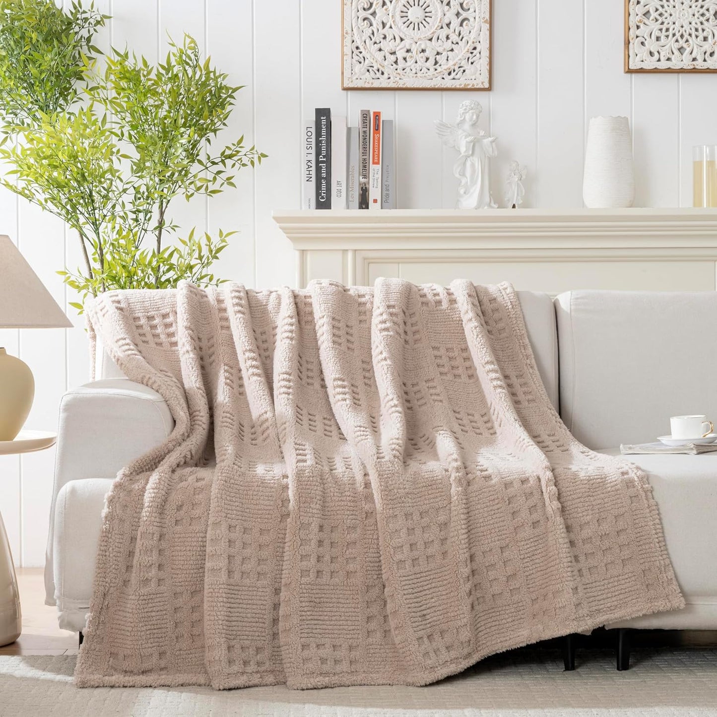 50x70 Inch Rust Throw Blanket - Soft & Fluffy Fleece, Cute & Aesthetic, Perfect for Sofa, Couch, Chair, Bed, Living Room & Bedroom, All-Season Use, Plush & Cozy Decorative Blanket