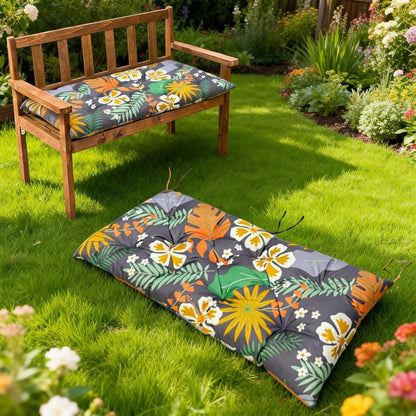 Waterproof & Sun-Resistant Outdoor Bench Cushion - Universal Fit for Patio Chairs, Swing Seats.Lounger Seat Cushions Outdoor Loveseat Bench Seat Pads (Navy,39.4 X 19.7 Inch)