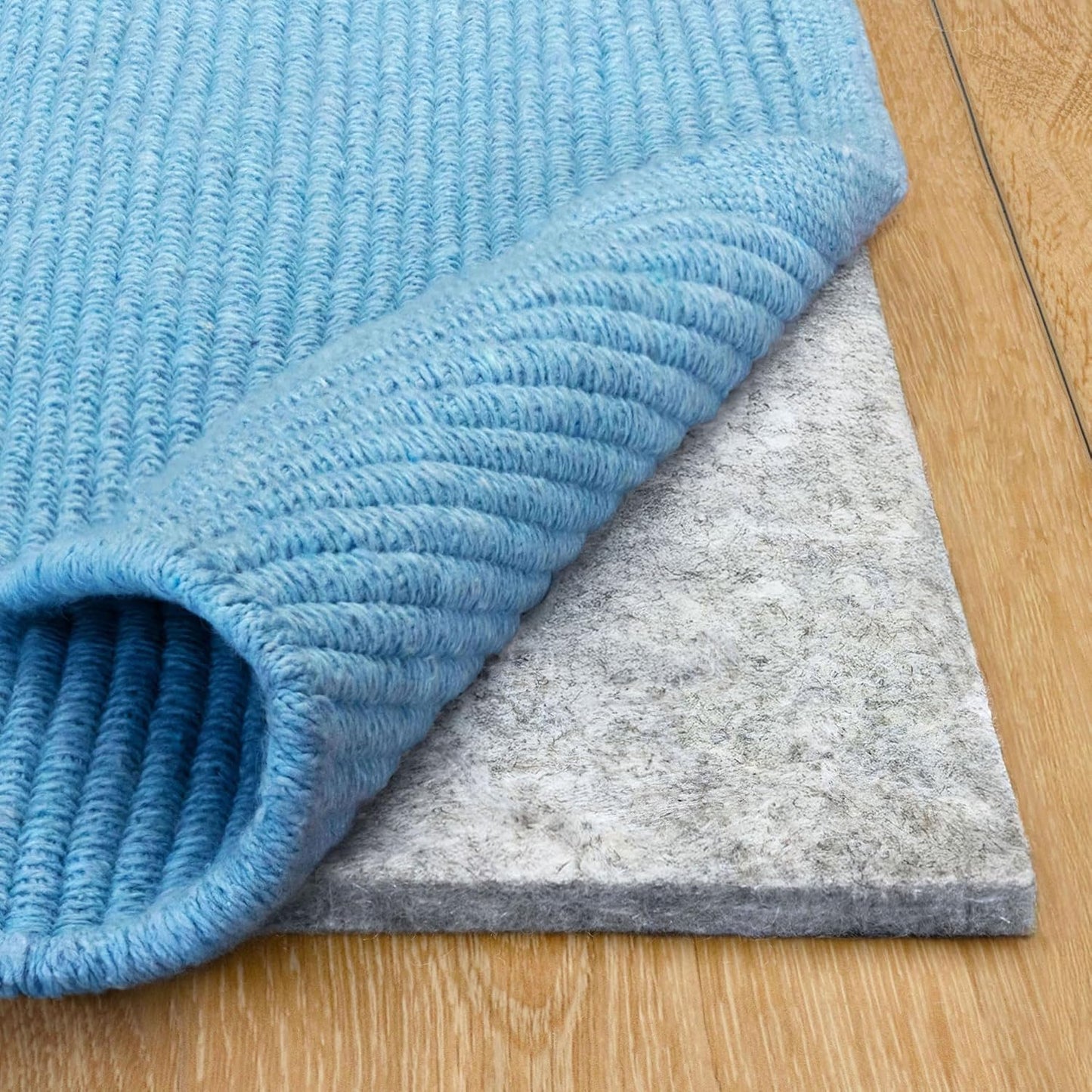 RUGPADUSA - Basics - 8'x10' - 1/4" Thick - 100% Felt - Protective Cushioning Rug Pad - Safe for All Floors and Finishes Including Hardwoods - Colors A