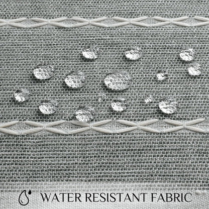 Softalker Outdoor Tablecloth Rectangle, Waterproof Linen Cotton Farmhouse Table Cloths with Tassel, Heavy Weight Wrinkle Free Boho Table Cover for Picnic Camping Dining - 55 x 70 Inch, Coffee Lines