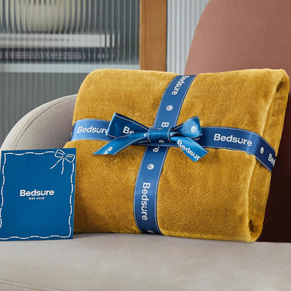 Bedsure GentleSoft Fleece Throw Blanket for Couch Grey - Lightweight Plush Fuzzy Cozy Soft Blankets and Throws for Sofa, Couch, Travel, Camping, 50x60 inches - Colors B