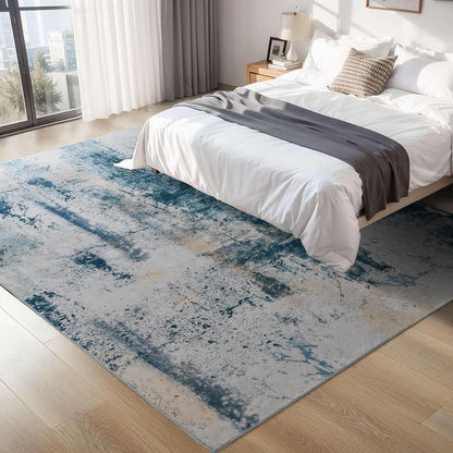 Ompaa 2x6 Rug Runners for Hallways Kitchen Runner Rug Non Slip Washable Grey Long Runner Rugs with Rubber Backing Soft Abstract Carpet Runner for Hallways, Kitchen, Bedroom, Bathroom, Entryway - Colors B