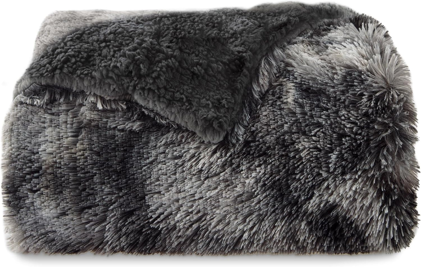 Bedsure GentleSoft Fluffy Fuzzy Faux Fur Throw Blanket for Couch, Soft Sherpa Fleece Cozy Gifts for Women, Plush Bed Blanket Room Decor for Men, Thick Warm Minky Teen Gifts Winter Bedding