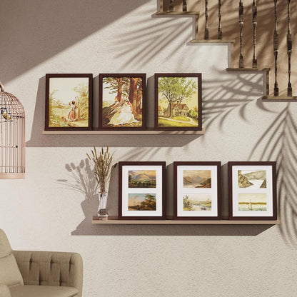 Vittanly 11x14 Collage Picture Frame, Displays 5Pcs 4x6 Pictures with Mat or 1Pcs 11x14 without Mat for Wall Mounting, Picture Frames Collage Wall Decor in Black, 1 Pack