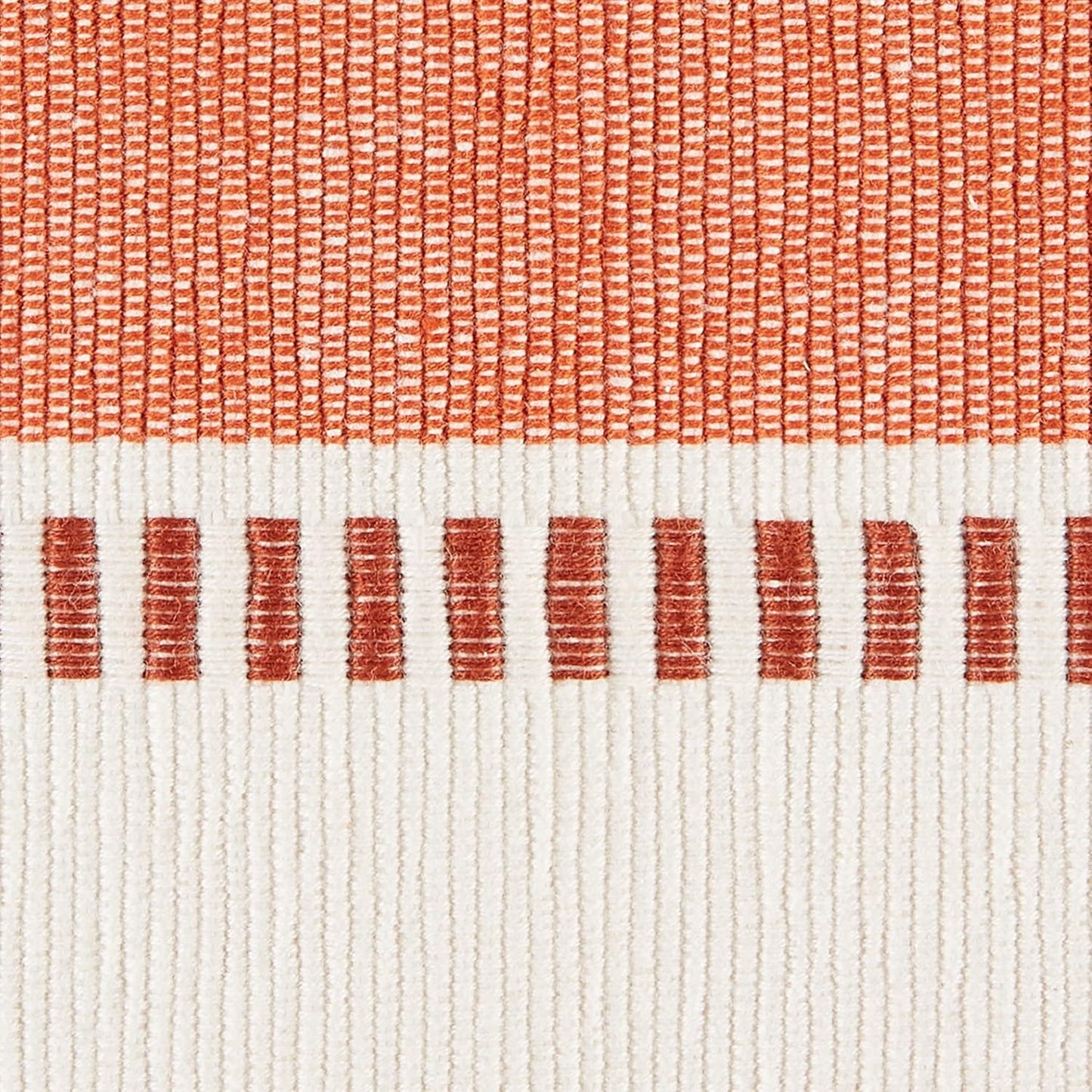 DII Dobby Stripe Woven Table Runner, 13x72-inch, French Blue