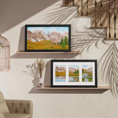 Vittanly 11x14 Collage Picture Frame, Displays 5Pcs 4x6 Pictures with Mat or 1Pcs 11x14 without Mat for Wall Mounting, Picture Frames Collage Wall Decor in Black, 1 Pack