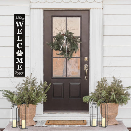 Perfnique Modern Farmhouse Lantern Decor, 15'' 13'' Set of 2 Black Metal Lantern, 2 LED 6hr Timer Flameless Candles ＆ Remote Timer, Lanterns Decorative for Outdoor, Home, Indoor, Patio, Christmas