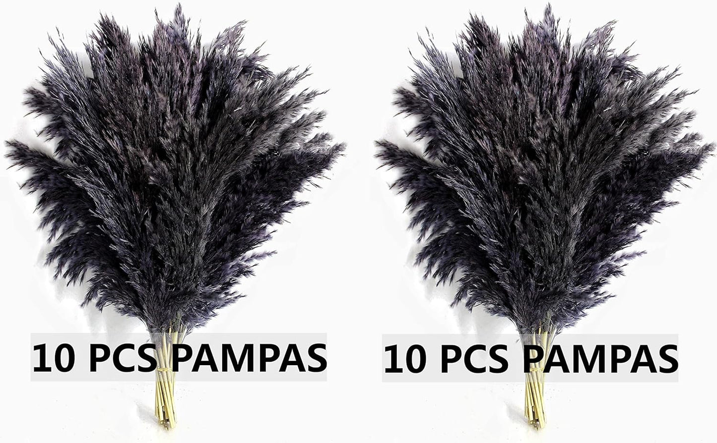 Pampas Grass Decor, Natural Dry Pampas Grass Small, Short Pampass Bulk for Farmhouse, Wall, Kitchen, Bedroom Decor, Office Decor (17 inch )
