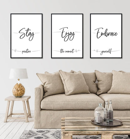 ELSKER&HOME 22.375 x 34 Poster Frame 3 Pack, Black Picture Frame for Horizontal or Vertical Wall Mounting, Sturdy and Scratch-proof