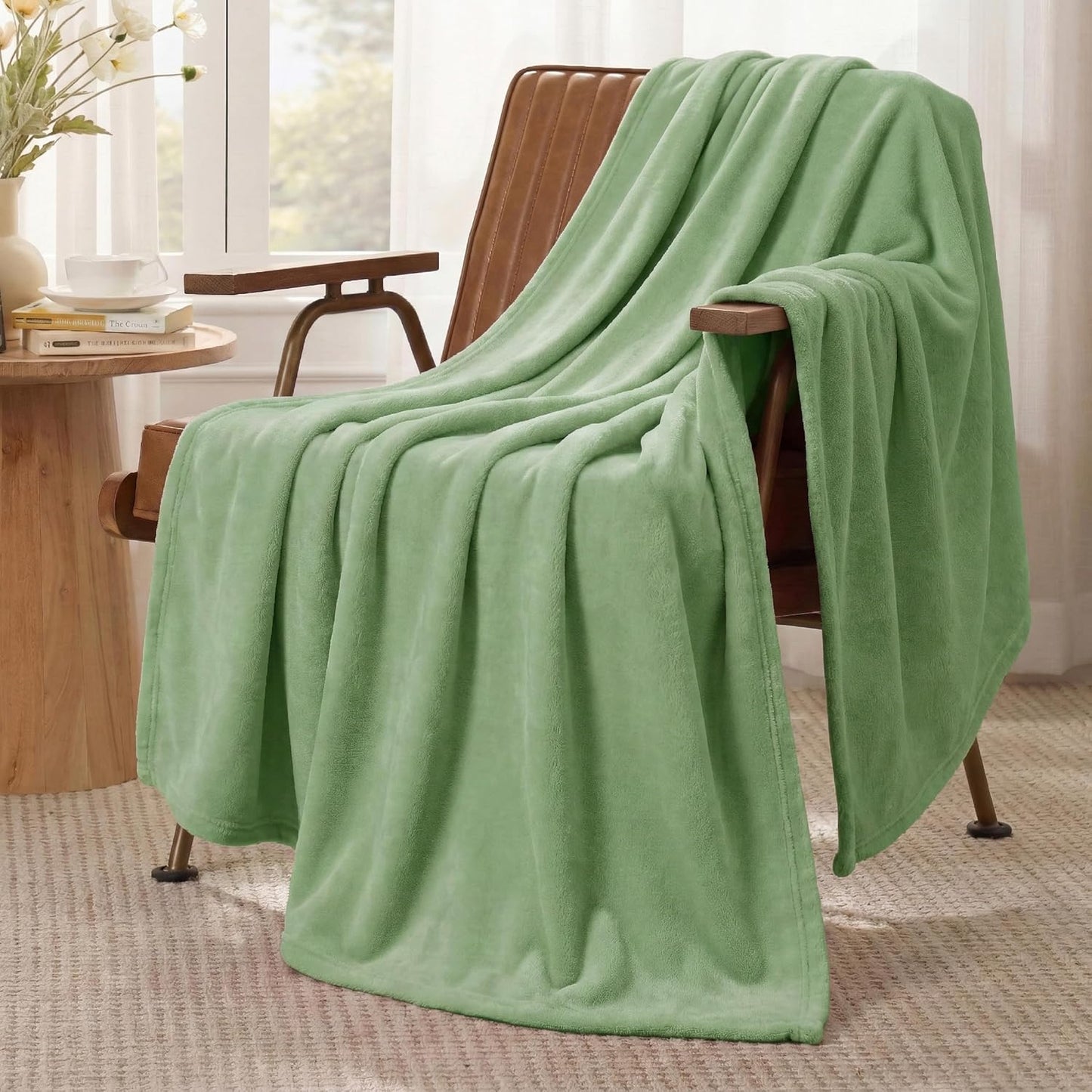 Bedsure GentleSoft Fleece Throw Blanket for Couch Grey - Lightweight Plush Fuzzy Cozy Soft Blankets and Throws for Sofa, Couch, Travel, Camping, 50x60 inches - Colors A