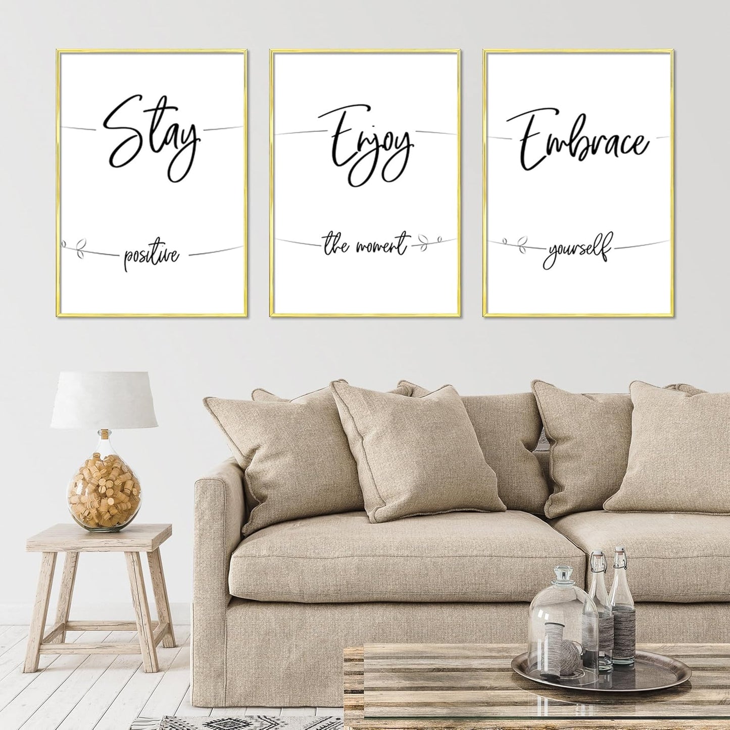 ELSKER&HOME 22.375 x 34 Poster Frame 3 Pack, Black Picture Frame for Horizontal or Vertical Wall Mounting, Sturdy and Scratch-proof