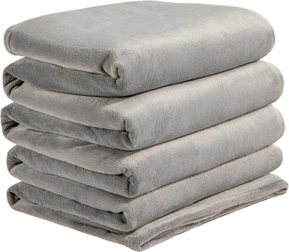 BEDELITE Fleece Blanket Black Throw Blankets for Couch & Bed, Luxury Plush Cozy Fuzzy Blanket 50x60 inches, Super Soft Warm Lightweight Throw Blanket for Travel Camping - Colors B