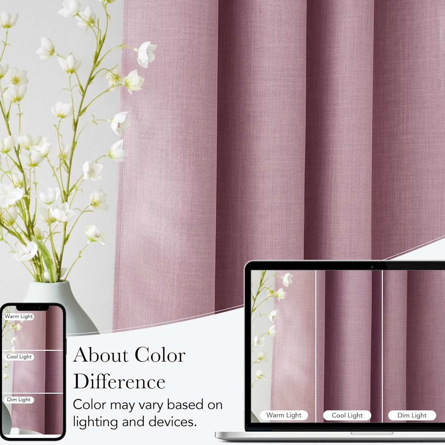 NICETOWN Halloween Pitch Black Solid Thermal Insulated Grommet Blackout Curtains/Drapes for Bedroom Window (2 Panels, 42 inches Wide by 63 inches Long, Black) - Colors B