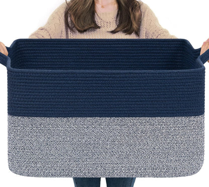 Goodpick Cube Storage Bins - Towel, Book, Cloth, Shoes, Closet Shelf Woven Baskets for Office, Baby Laundry, Toys, 13''x10''x9''