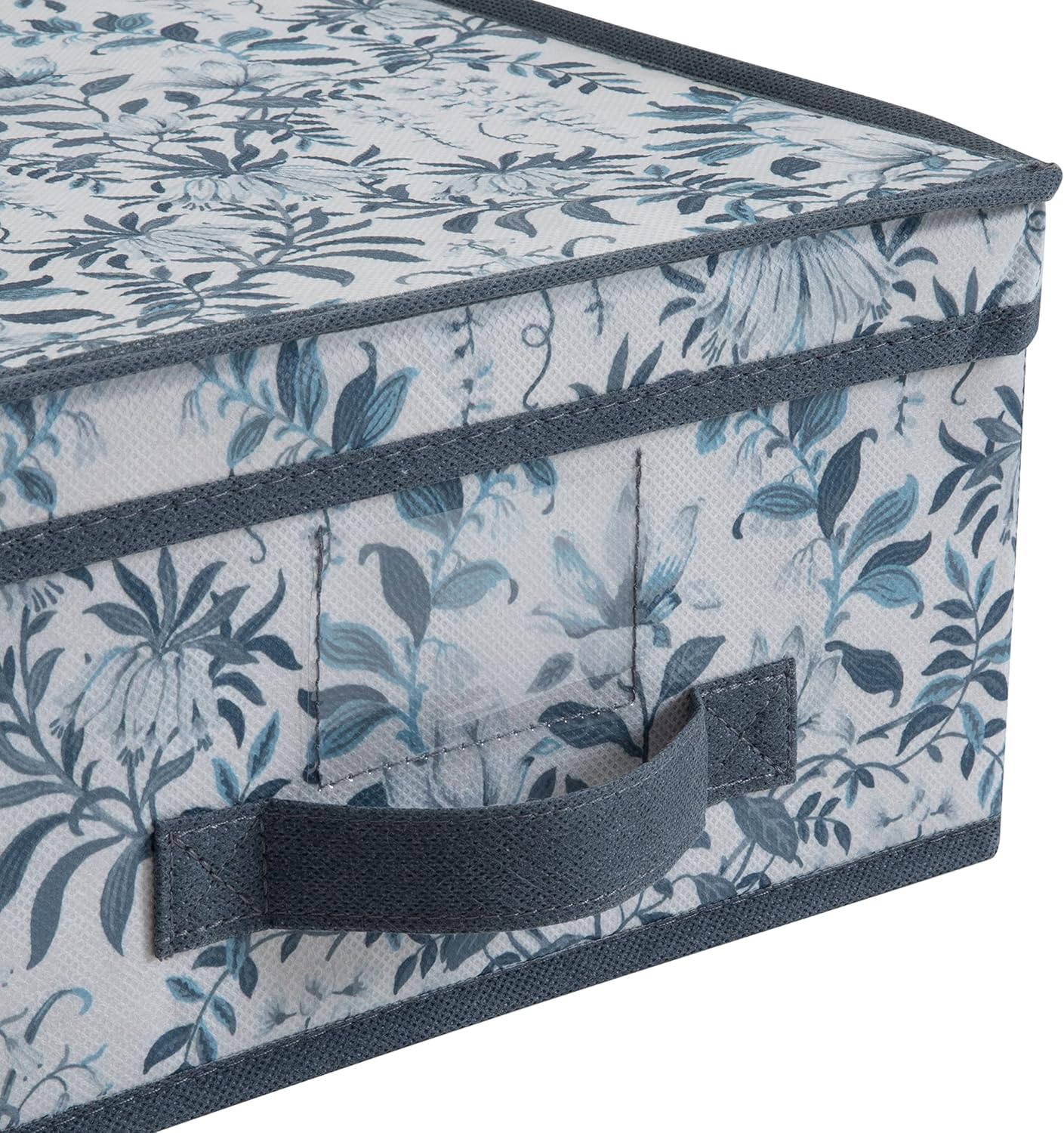 Laura Ashley Medium Storage Box | Dimensions: 11"x 12"x 6 | Foldable | Closet Organization | Storage | Parterre
