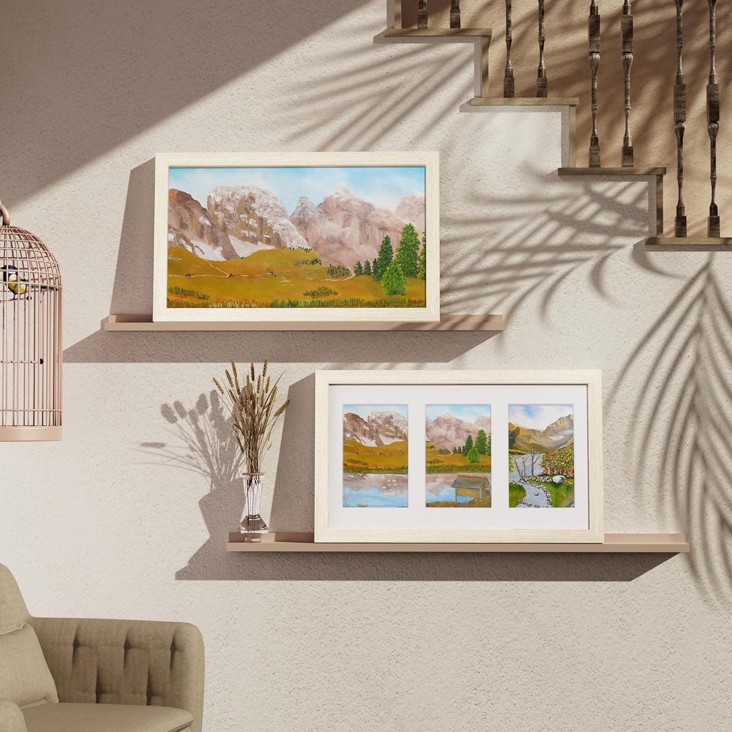 Vittanly 11x14 Collage Picture Frame, Displays 5Pcs 4x6 Pictures with Mat or 1Pcs 11x14 without Mat for Wall Mounting, Picture Frames Collage Wall Decor in Black, 1 Pack