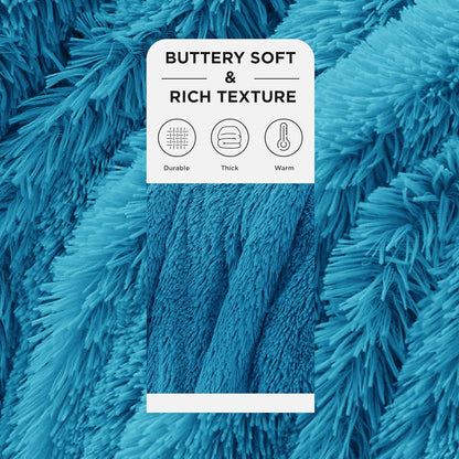 Bedsure GentleSoft Fluffy Fuzzy Faux Fur Throw Blanket for Couch, Soft Sherpa Fleece Cozy Gifts for Women, Plush Bed Blanket Room Decor for Men, Thick Warm Minky Teen Gifts Winter Bedding