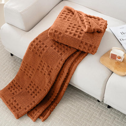 50x70 Inch Rust Throw Blanket - Soft & Fluffy Fleece, Cute & Aesthetic, Perfect for Sofa, Couch, Chair, Bed, Living Room & Bedroom, All-Season Use, Plush & Cozy Decorative Blanket