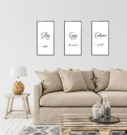 ELSKER&HOME 22.375 x 34 Poster Frame 3 Pack, Black Picture Frame for Horizontal or Vertical Wall Mounting, Sturdy and Scratch-proof