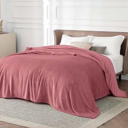 Bedsure GentleSoft Fleece Throw Blanket for Couch Grey - Lightweight Plush Fuzzy Cozy Soft Blankets and Throws for Sofa, Couch, Travel, Camping, 50x60 inches - Colors B