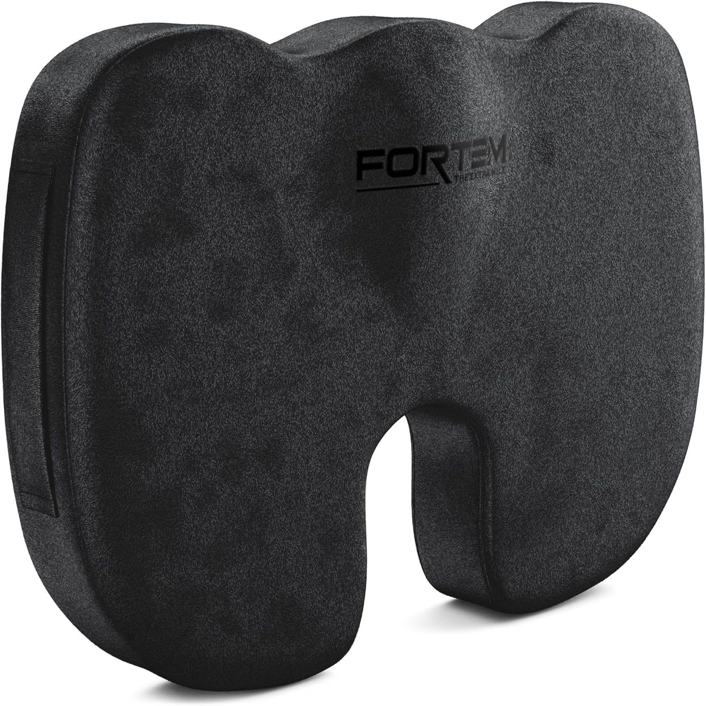 FORTEM Seat Cushion, Office Chair Cushion, Memory Foam Car Seat Cushions, Sciatica Coccyx Tailbone Pain Relief, Chair Cushions for Back Support, Sitting Pad for Gaming, Washable Cover, Non Slip