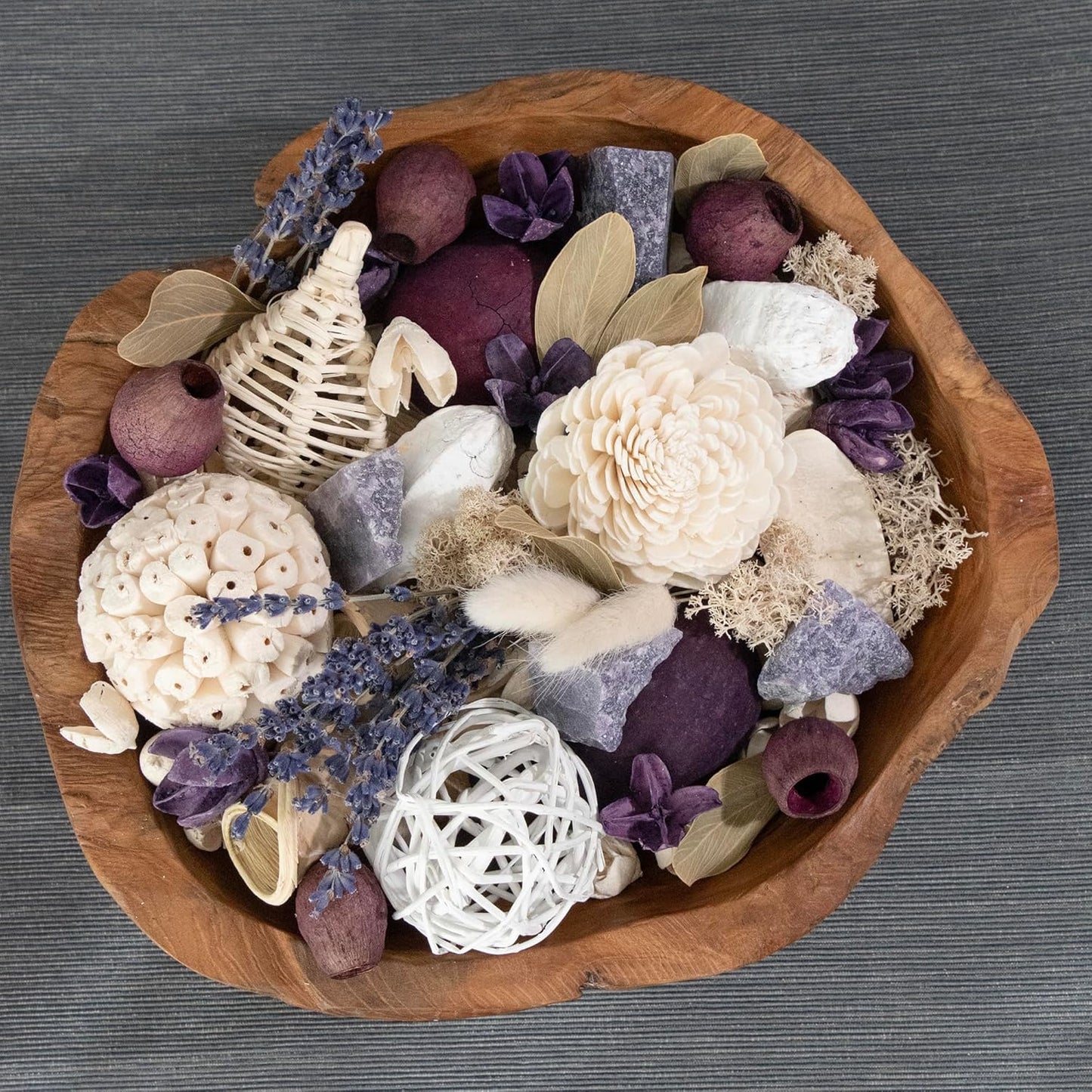 ANDALUCA Maison Box Fragrance Potpourri Decorative Vase & Bowl Filler Home Décor (Coconut Sandalwood)