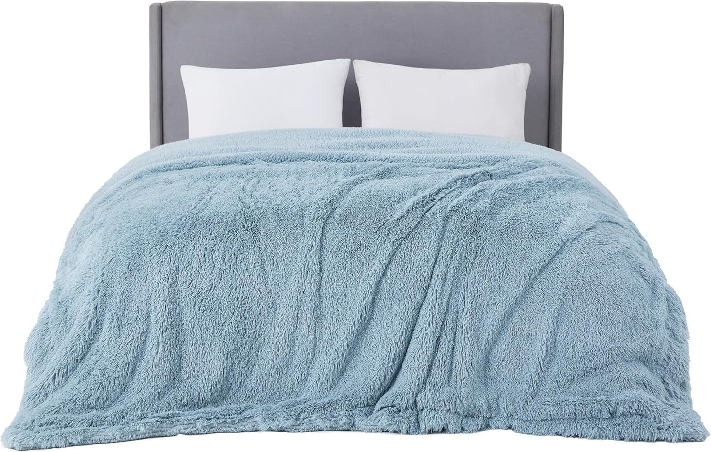 Bedsure GentleSoft Fluffy Fuzzy Faux Fur Throw Blanket for Couch, Soft Sherpa Fleece Cozy Gifts for Women, Plush Bed Blanket Room Decor for Men, Thick Warm Minky Teen Gifts Winter Bedding