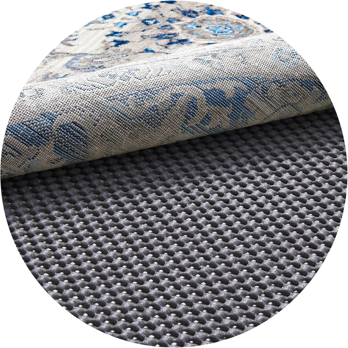 Veken Non Slip Rug Pad Gripper 8 x 10 Feet Extra Thick Pads for Any Hard Surface Floors, Keep Your Rugs Safe and in Place, Under Carpet Anti Skid Mat - Colors A
