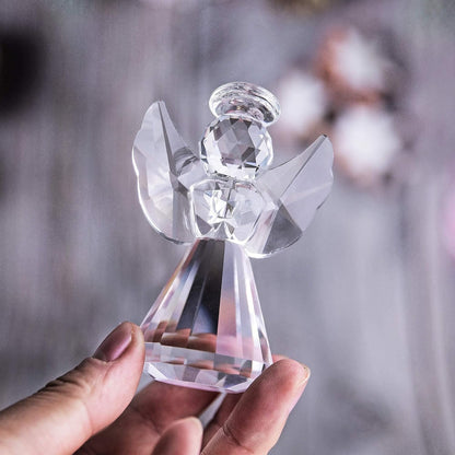 HDCRYSTALGIFTS 3.3'' Crystal Bird Figurine Collectible Art Glass Animal Figurines Table Home Decor Paperweight Valentine’s Day for Women