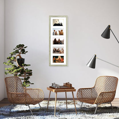 Vittanly 11x14 Collage Picture Frame, Displays 5Pcs 4x6 Pictures with Mat or 1Pcs 11x14 without Mat for Wall Mounting, Picture Frames Collage Wall Decor in Black, 1 Pack