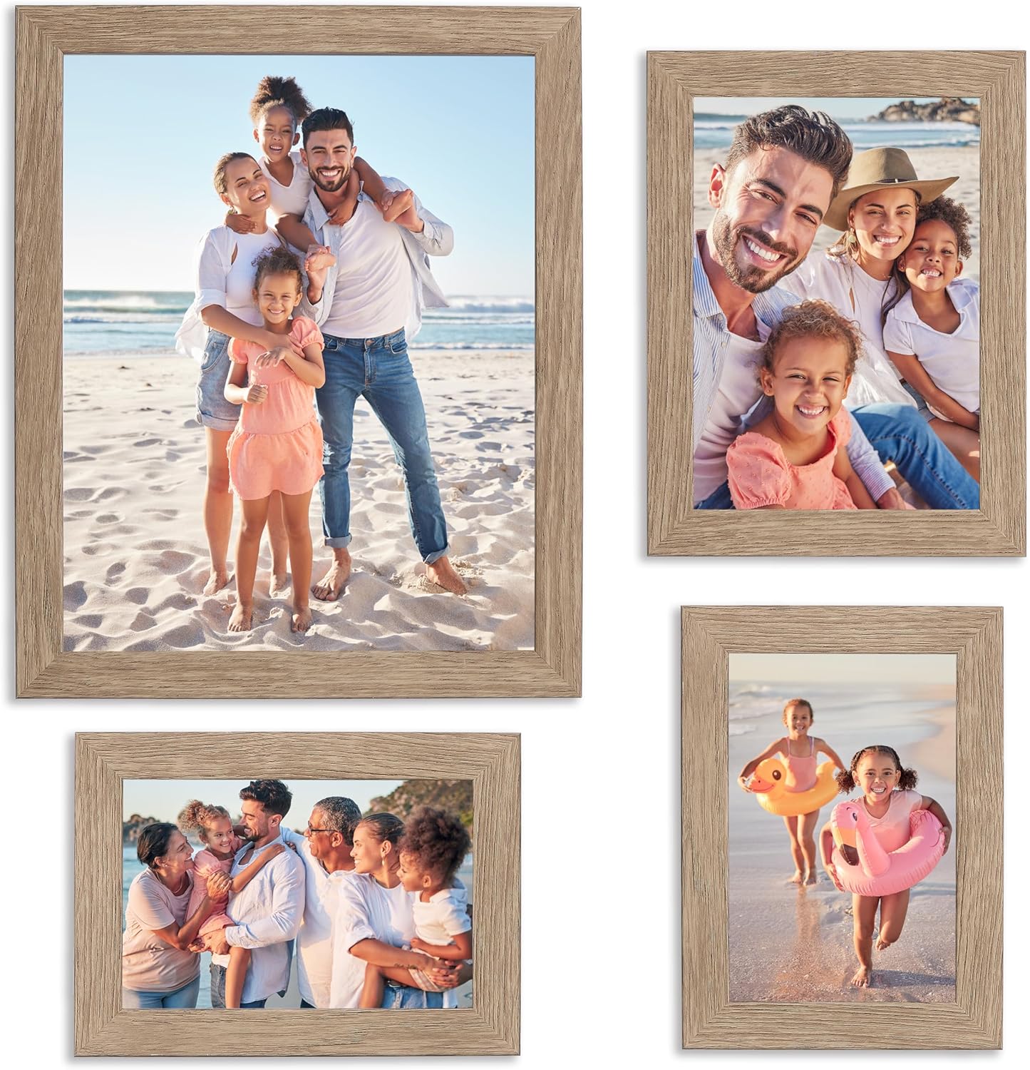 Sheffield Home 9 Piece Gallery Wall Frame Set, 11x14 in. matted to 8x10 in. (Matte Black)