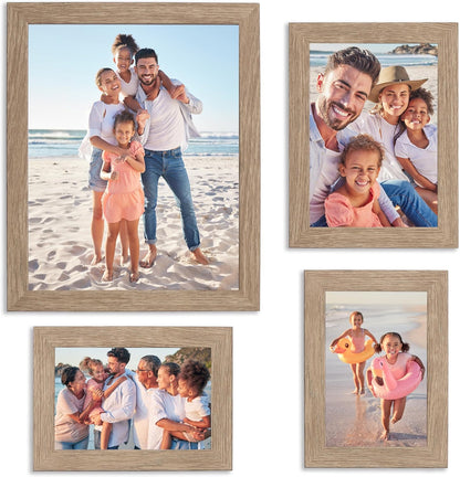 Sheffield Home 9 Piece Gallery Wall Frame Set, 11x14 in. matted to 8x10 in. (Matte Black)