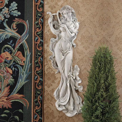 Design Toscano Musical Muse Wall Sculpture, Single