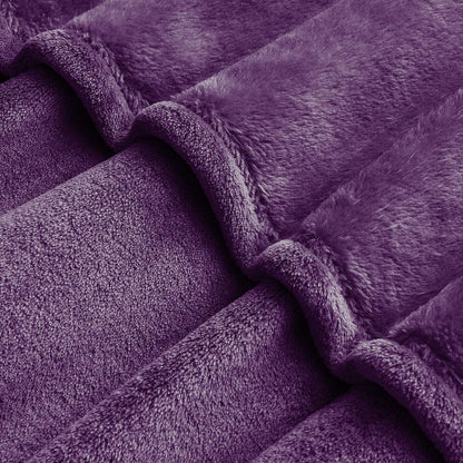 BEDELITE Fleece Blanket Black Throw Blankets for Couch & Bed, Luxury Plush Cozy Fuzzy Blanket 50x60 inches, Super Soft Warm Lightweight Throw Blanket for Travel Camping - Colors A