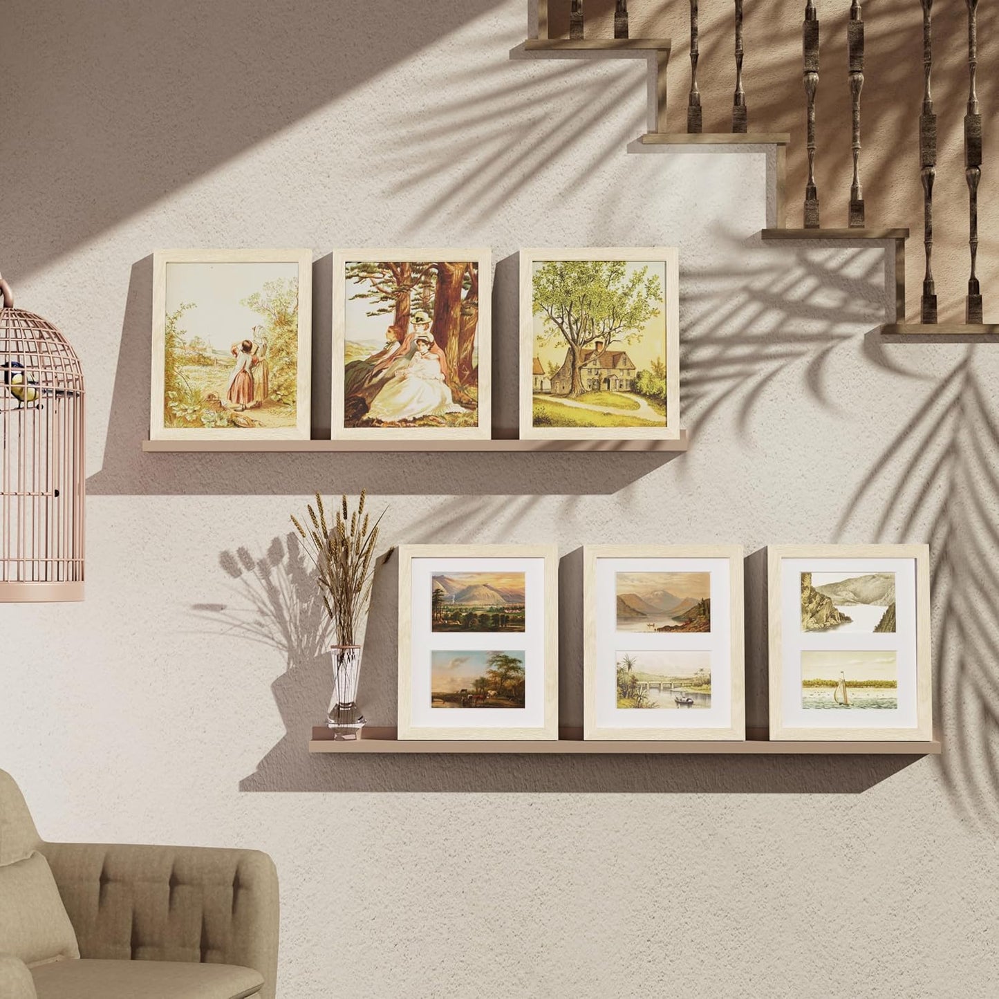 Vittanly 11x14 Collage Picture Frame, Displays 5Pcs 4x6 Pictures with Mat or 1Pcs 11x14 without Mat for Wall Mounting, Picture Frames Collage Wall Decor in Black, 1 Pack