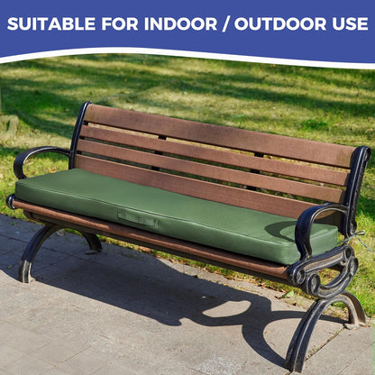 IPYNBAP Outdoor Bench Cushions for Outdoor Furniture, 48x18x3 Inch, Waterproof Bench Pillow, Fade Resistant Long Bench Seat Pads for Garden, Indoor, Porch Swing, Navy Blue