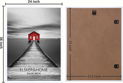 ELSKER&HOME 22.375 x 34 Poster Frame 3 Pack, Black Picture Frame for Horizontal or Vertical Wall Mounting, Sturdy and Scratch-proof