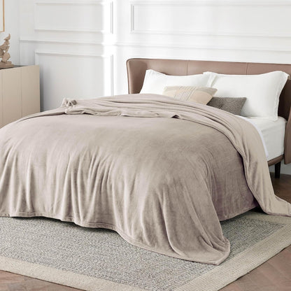 Bedsure GentleSoft Fleece Throw Blanket for Couch Grey - Lightweight Plush Fuzzy Cozy Soft Blankets and Throws for Sofa, Couch, Travel, Camping, 50x60 inches - Colors B