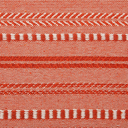 DII Farmhouse Braided Stripe Table Runner Collection, 15x72 (15x77, Fringe Included), Black