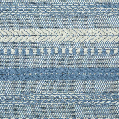 DII Farmhouse Braided Stripe Table Runner Collection, 15x72 (15x77, Fringe Included), Black